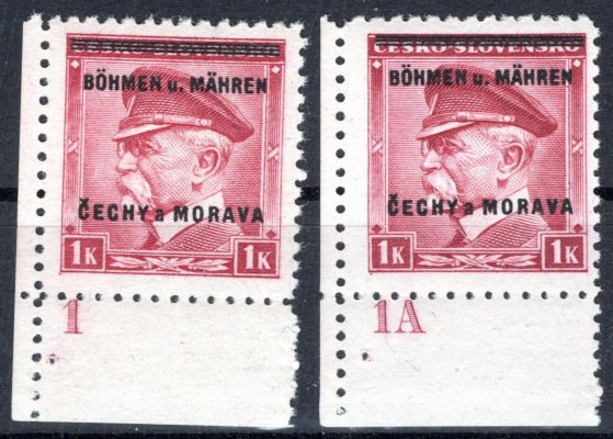 10, 1 K T.G.Masaryk - rohové kusy s Dč 1, 1A - zkoušeno Gilbert 