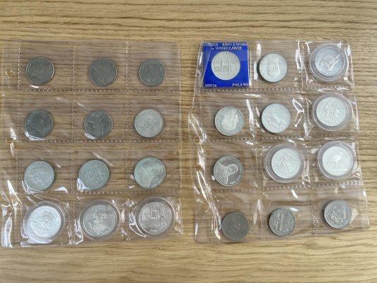 Polsko, soubor mincí, zachovalost dle stavu, roky cca ex 1976 - 1981