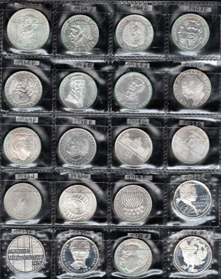 Německo, soubor mincí, zachovalost dle stavu, roky ex 1964 - 1976