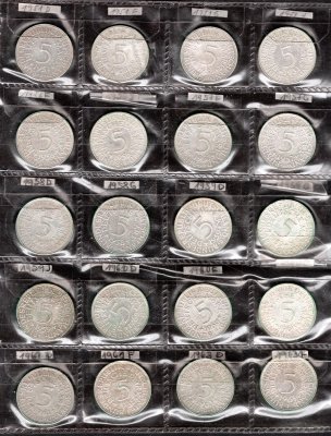 Německo, soubor mincí, zachovalost dle stavu, roky ex 1951 - 1963