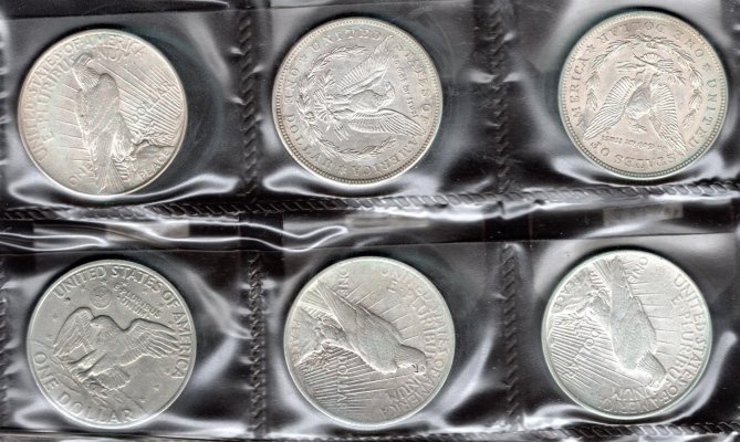 USA, soubor mincí, zachovalost dle stavu, roky ex 1921 - 1979