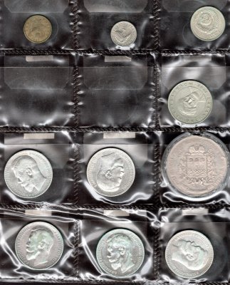 Rusko, soubor mincí, zachovalost dle stavu, roky ex 1896 - 1997
