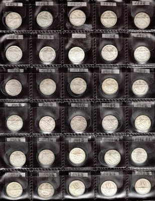 Rusko, soubor mincí, zachovalost dle stavu, roky ex 1867 - 1928