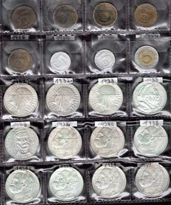 Polsko, soubor mincí, zachovalost dle stavu, roky ex 1932 - 1990 