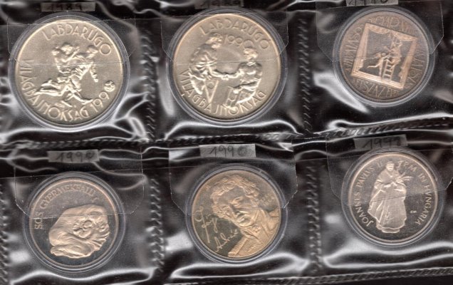 Maďarsko, soubor mincí, zachovalost dle stavu, roky ex 1985 - 1991