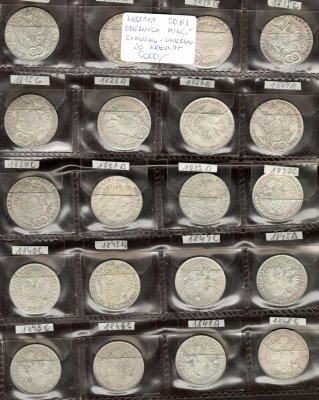 Rakousko-Uhersko, sestava 20 ks oběžných mincí, zachovalost dle stavu, roky ex 1810 - 1848
