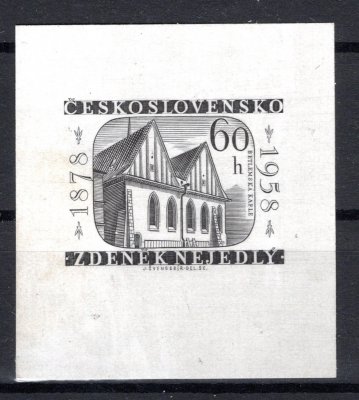 981 - zkusmý tisk - kartonový papír - zk. Karásek 