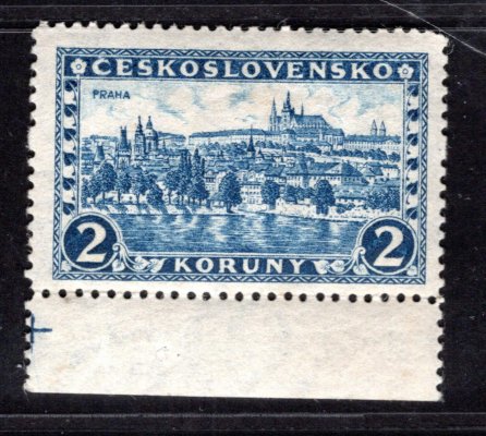 225 x, P 6, papír pergamenový,  Praha-Tatry, modrá 2 Kč, zk. Gilbert, Vrba, krajová