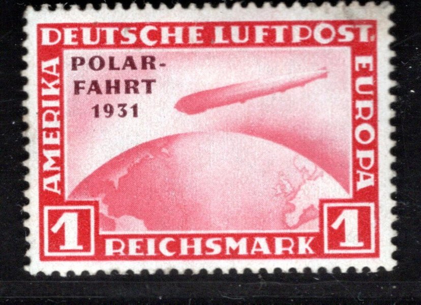 DR - Mi. 456, POLARFAHRT, červená 1 RM