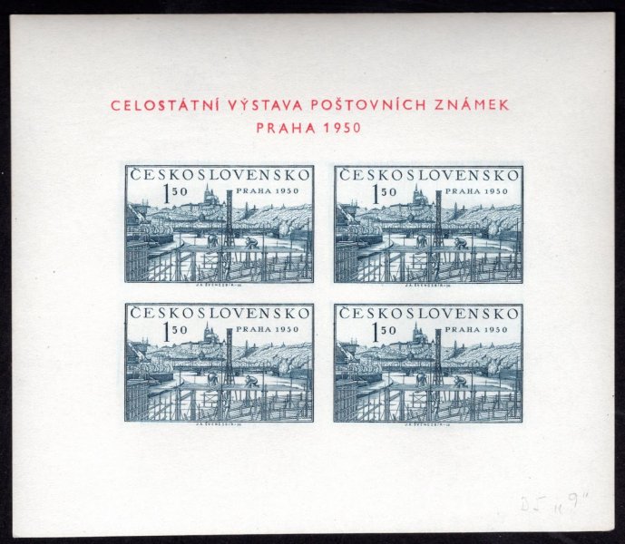 564 A, aršík Praha 1950, typ VI, kombinace E/5