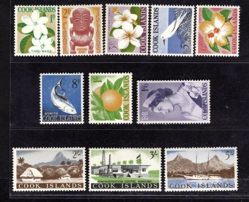 Cook Islands - SG 163 - 73, výplatní, kompletní řada