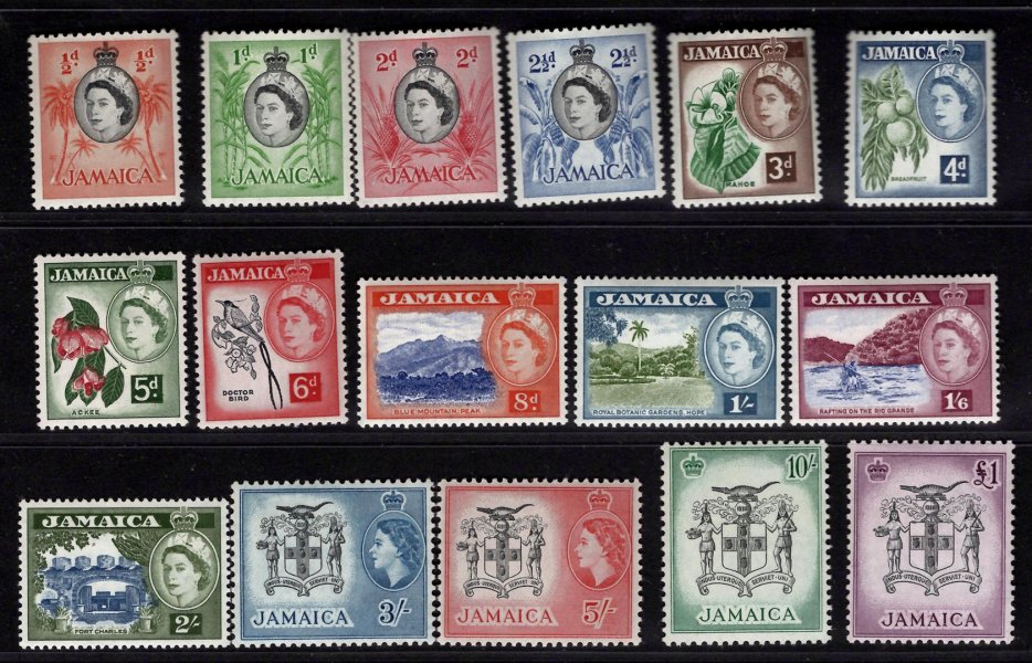 Jamaica - SG 159 - 74, Alžběta, kompletní řada