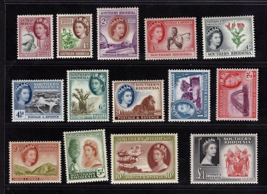Southern Rhodesia - SG 14 - 27, Alžběta, kompletní řada