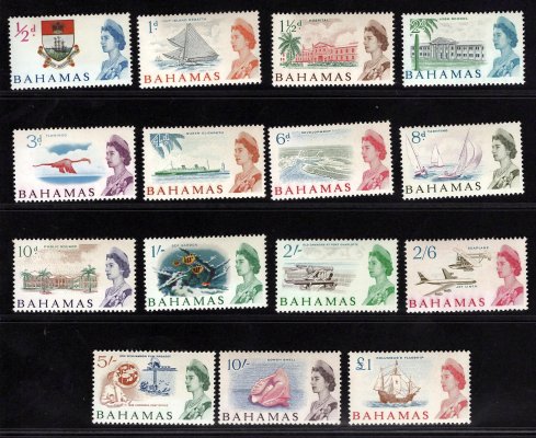 Bahamas - SG 247 - 61, Alžběta, kompletní řada