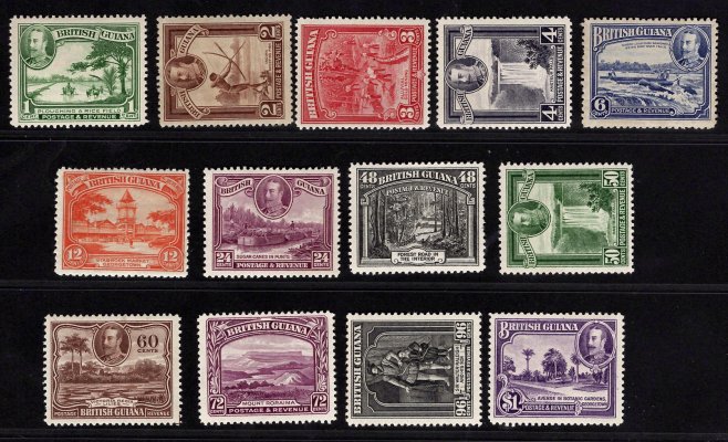 British Guiana - SG 288 - 300, Jiří V, kompletní řada