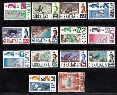 Gibraltar - SG 160 - 73, Alžběta, kompletní řada