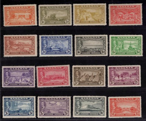 Bahamas - SG 178 - 93, Jiří VI, kompletní řada