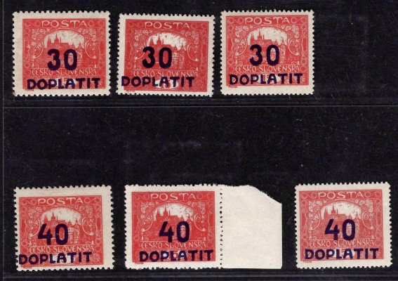 DL 29 - 30, A,B,C, doplatní, sestava 30/15, 40/15, hezká sestava