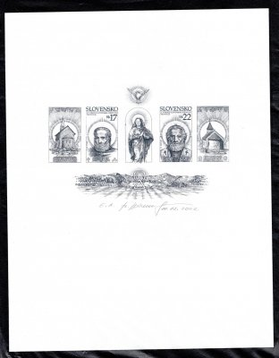 289 - 290 A, rok 2003, otisk rytiny + FDC, hledané a vzácné