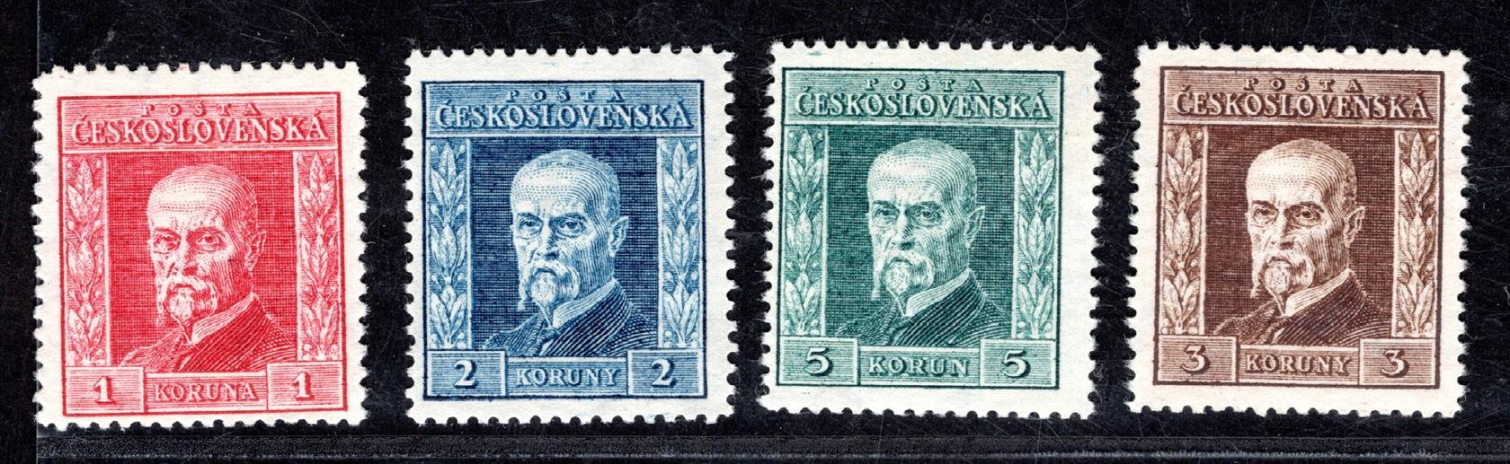 190 - 193, kompletní série, průsvitky P8,P8,P8,P6