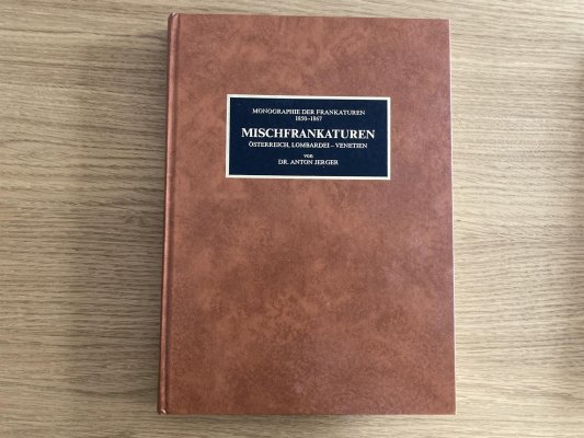 Jerger Anton, Monographie der Frankaturen 1850 – 1867 / Mischfrankaturen, Vídeň 1981, inspirativní publikace pro zájemce o rakouskou klasiku, jako nové