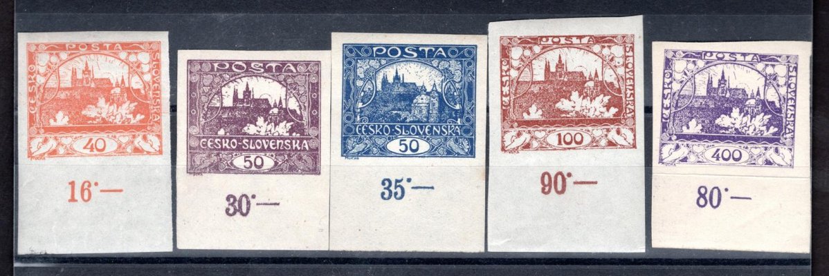 14 - 24 ex, sestava krajových známek s počítadly