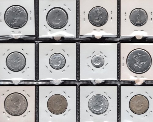 Lot 30, mincí TURECKO 1959-2009 kurus a lira, oběžné mince, průřez daného období, rozprodej sbírky

