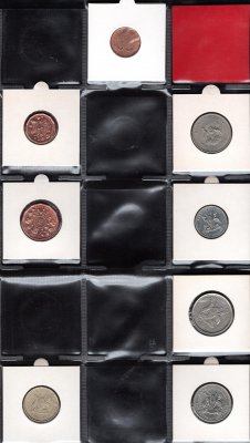 Lot 8 mincí UGANDA 1966-1998 cent, šilink, oběžné mince, průřez daného období, rozprodej sbírky