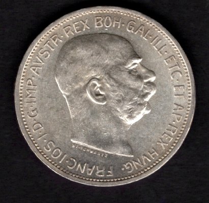 Rakousko 2 Koruna 1913, KM#2821 Ag.835, 10g, 27,1/2mm František Josef I. vl.rysky