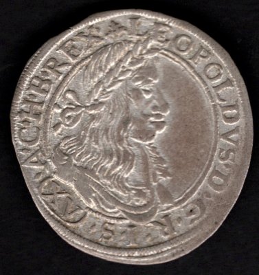 Vídeň XV.  krejcar 1663 CA  Leopold I.	KM#1170, Her#922 Ag  6,09g, 28 mm 