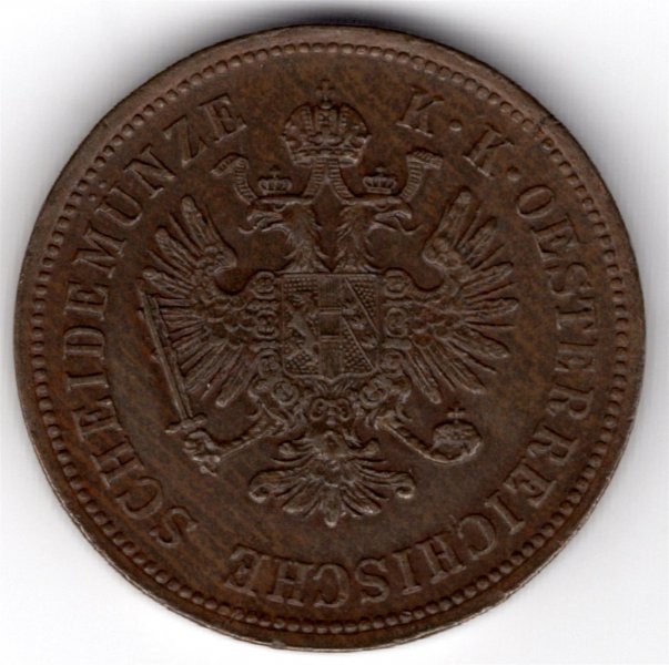 4 krejcar 1860 A Vídeň František Josef I., KM#2194, Adamo#M7 Copper 13,2g, 27/2,9mm hranka