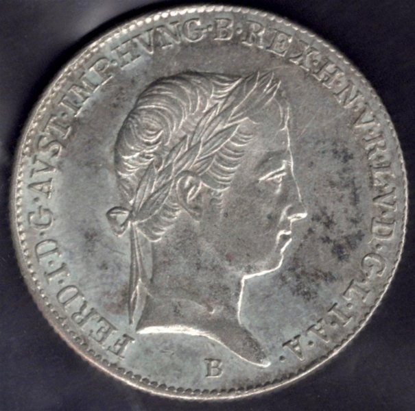 10 krejcar 1847 B Ferdinand V. Madona	ÉH#1422, KM#421 Ag.500, 3,89g, 23/1,15mm mincovna Kremnica