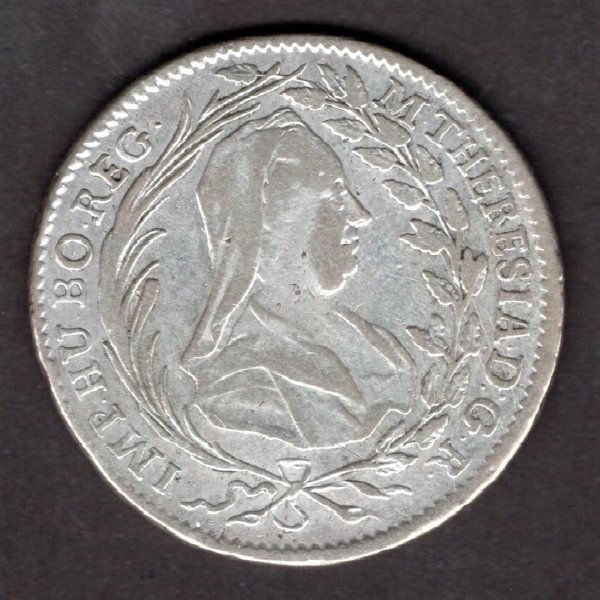 20 krejcar 1767 I.C. S.K. Vídeň Marie Terezie, KM#1999, Ag.583, 6,68g, 28mm hranka