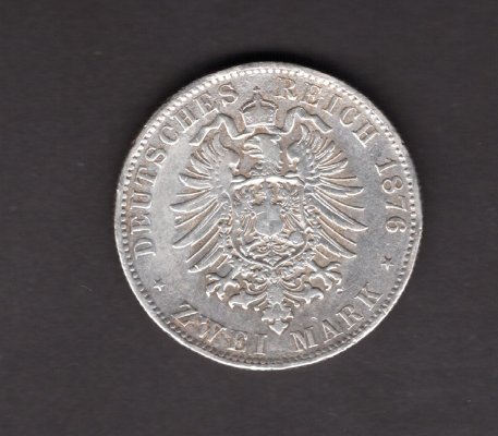 2 Marka 1894 B Wilhelm I. Prusko, J#96 Ag.900, 11,11g, 28/2,5mm  mincovna Hanover