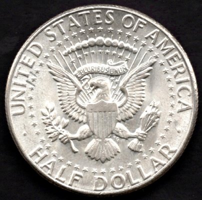 1/2 dolar 1964 Kennedy Half Dollar, KM#202 Ag.900, 12,5g,30,61mm