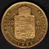 8 zlatník 1888 R-U K.B. František Josef I. , KM#467, ÉH#1453 Au.900 6,45g, 21/1,2mm mincovna Kremnica vlas.rys. UNC detail