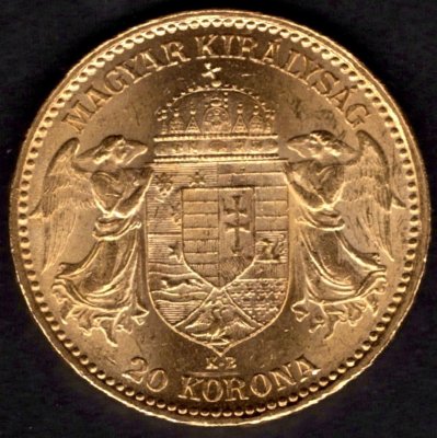 20 Koruna 1897 K.B.  R-U František Josef I. , KM#486, ÉH1489 Au.900 6,77g,21/1,4mm mincovna Kremnica dr.rys.