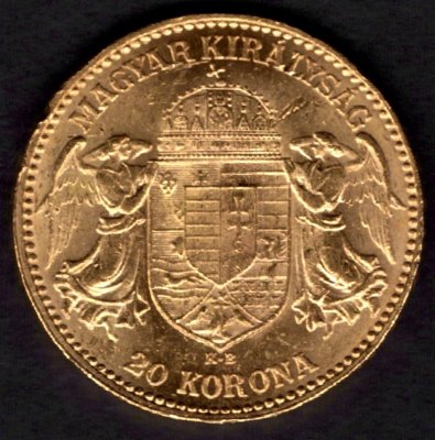 20 Koruna 1903 K.B.  R-U František Josef I. , KM#486, ÉH1489 Au.900 6,77g,21/1,4mm mincovna Kremnica dr.rys,hranka