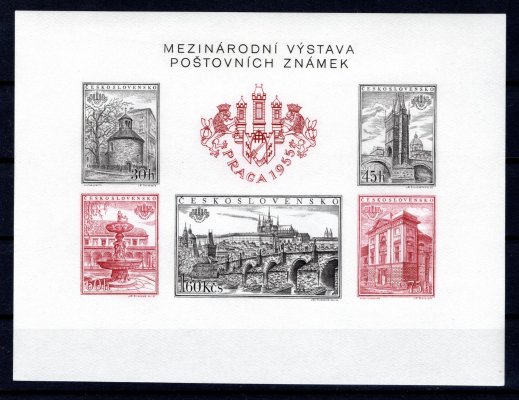 A 853 - 857  B; Praga 1955; nezoubkovaný H3/H