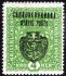 RV 39a, II. Pražský přetisk, znak, papír žilkovaný, formát široký, zelená 4K, zkoušena Gilbert, Vrba