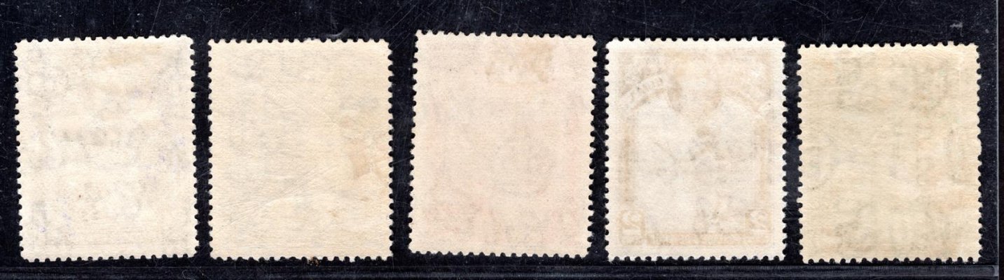 British Guiana - SG 283 - 7, výplatní, Jiří V