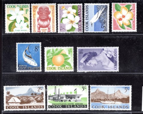 Cook Islands - SG 163 - 73, výplatní řada