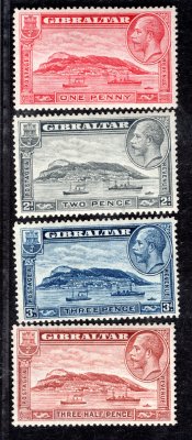 Gibraltar - SG 110 - 13, výplatní řada, Jiří VI