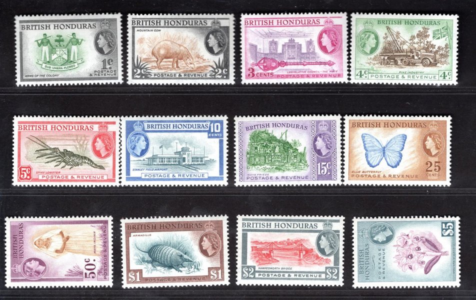 British Honduras - SG 179 - 90, vyplatní, Alžběta