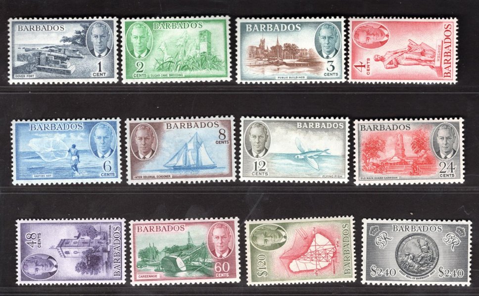 Barbados - SG 271 - 82, vyplatní řada, Jiří