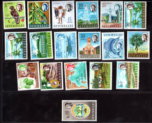 Seychelles - SG 196 - 212, výplatní řada, Alžběta