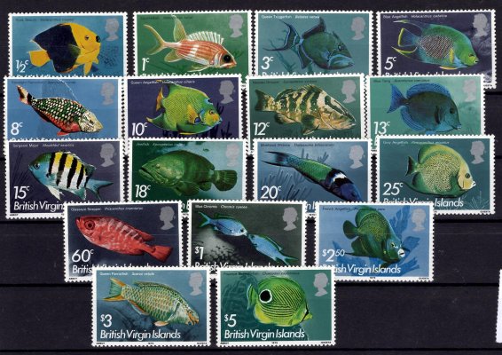 Virgin Islands - Mi. 284 - 300, výplatní řada, fauna