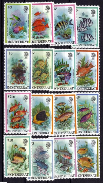 Mauritius - Mi. 445 - 60, výplatní řada, fauna