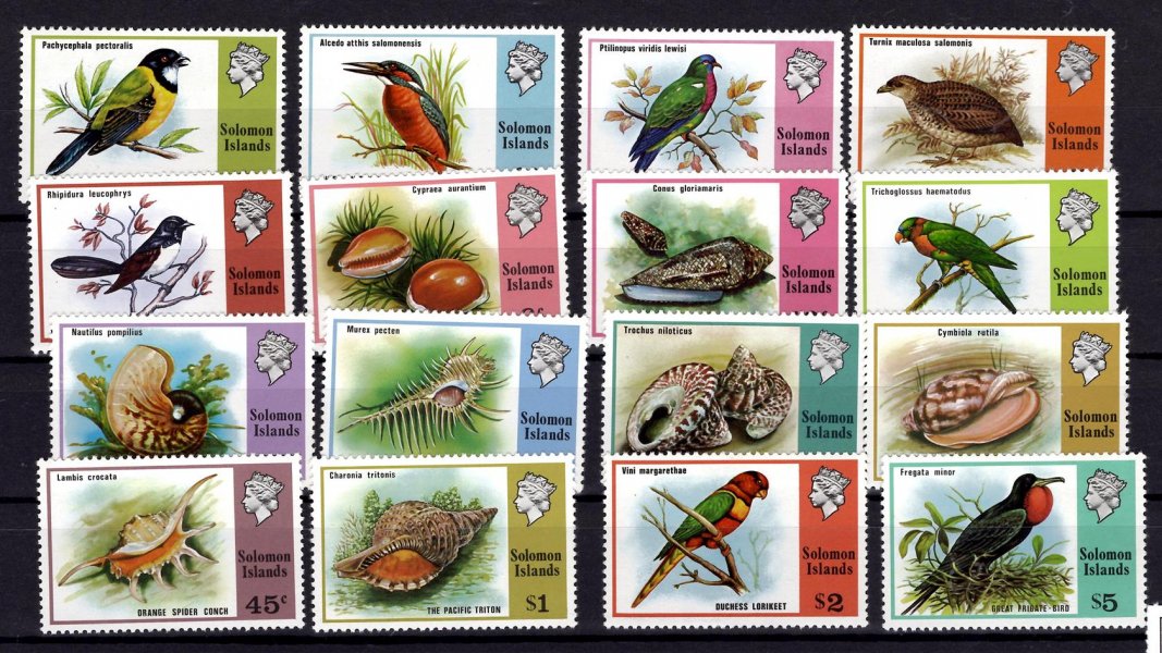 Solomon Islands - Mi. 303 - 14, výplatní řada, fauna