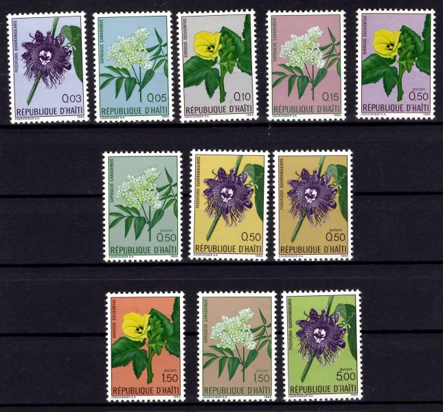 Haiti - Mi.846 - 56, výplatní řada, flora